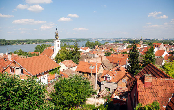 Zimony - kilátás Belgrádra