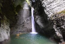 Kozjak-vízesés, Szlovénia