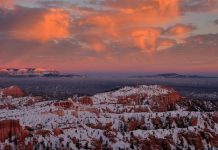 Bryce Canyon – Utah lángoló sziklakertje Bryce Canyon naplemente