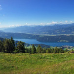 fenséges panoráma a Millstatti tóra és körbe a hegyekre