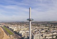 A világ legmagasabb mozgó kilátója – i360 torony Brighton