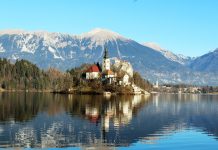 Téli panorámatúra a Bledi-tó körül