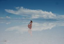 Vadkemping a bolíviai sósivatagban